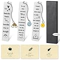 Segnalibro Amicizia 3 Pezzi Con Scatola Regalo-Regalo Migliore Amica Compleanno,Regalo Amico Originale, Regalo Per Donna Di Compleanno, Regalo Amicizia, Idea Regalo Per Amica, Donna, Regalo Di Natale