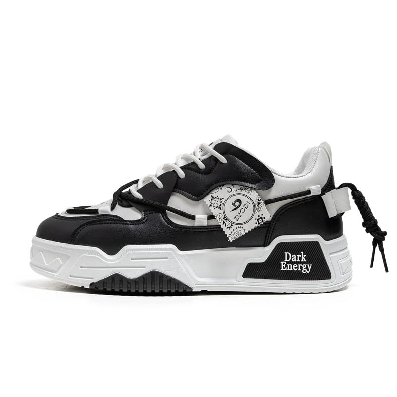 Men's Fashion Sneakers - Casual Low Top Lace Up Skate & Tennis Shoes for Comfortable Walking