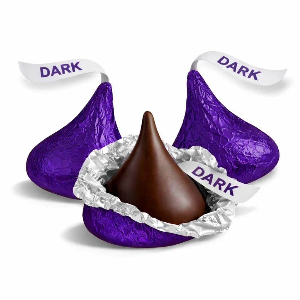 Foil Wrapped Dark Chocolate Candy Pieces Bulk Bag - 10 lb (Approx. 1000 pieces)
