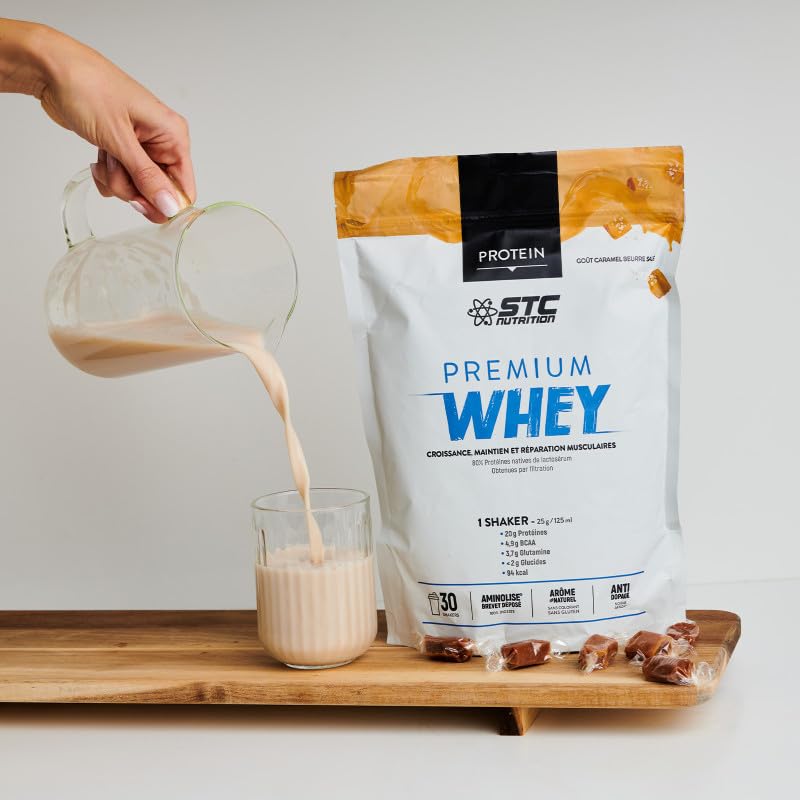STC Nutrition Premium Whey croissance récupération musculaire caramel