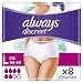 Produktbild Always Discreet Inkontinenz Pants Gr. L (8 Höschen) Plus, Diskreter Schutz und Hohe Saugstärke, Geruchsneutralisierend