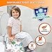 20 Extra Large Toilet Seat Covers Disposable for Kids & Adults-Toilet Covers Disposable for Travel-Toddler Toilet Seat Cover Liners for Potty Training-Individually Wrapped-Waterproof (Dinosaurs)