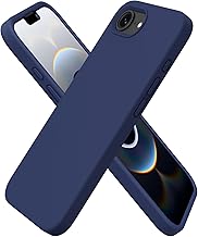ORNARTO Case for iPhone 16e (2025), Liquid Silicone Case Compatible with iPhone 16e 6.1 Inch, Slim Slim Case, Soft Full Protection Case, Shockproof Cover (Navy Blue)