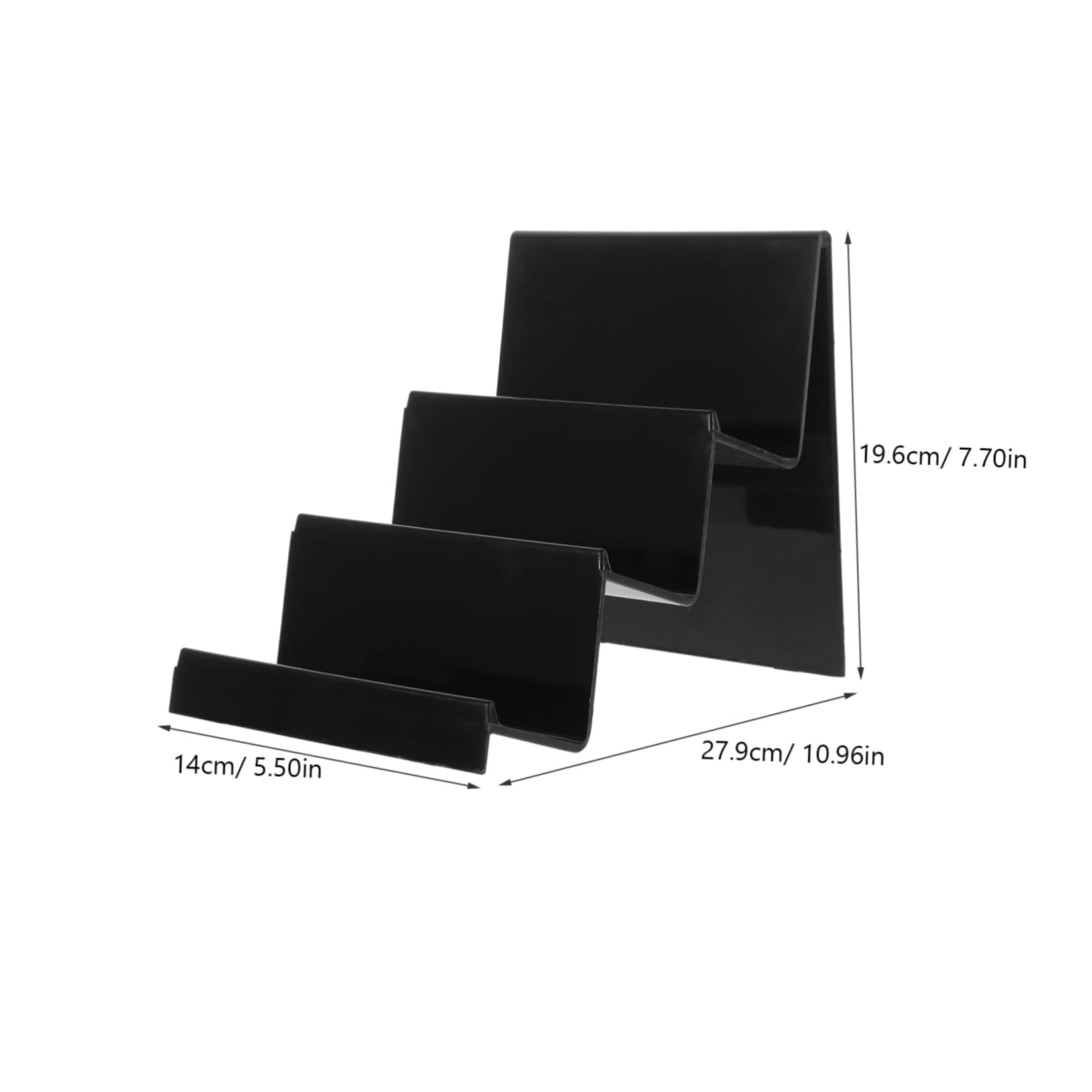 Happyyami Display Riser for Vendors Store Display Shelves Acrylic Tiered Stand Retail Shelf Purse Stand