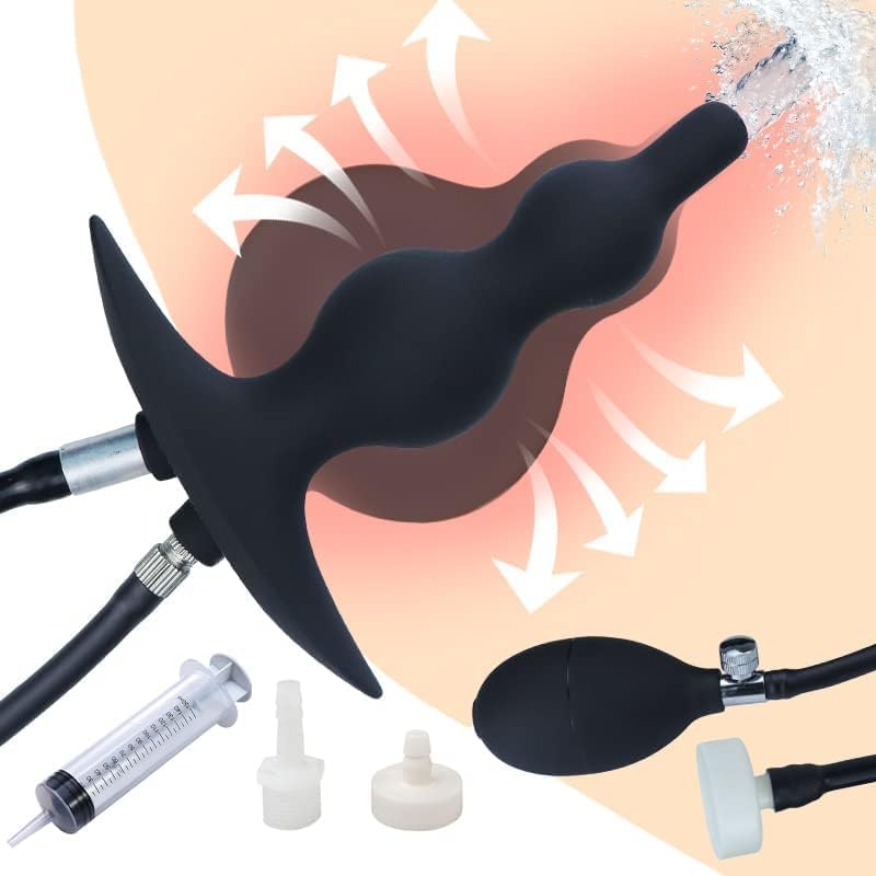 Tapón anal grande de silicona para sesiones BDSM y duchas eróticas SM