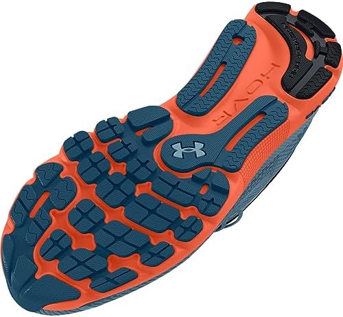 Under Armour Men's HOVR Infinite 5 Running Shoe, (301) Blue Granite/Dark Tangerine/Varsity Blue, 13 | Image 2