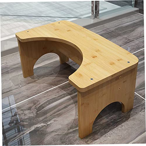 Petit tabouret stable de WC HANABASS en bois pour une posture saine