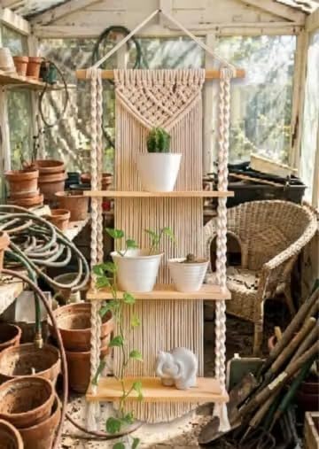 Urban Ladder Stylish Hanging Hair Accessories Organiser, Wooden (F, Free Size)-picture-19