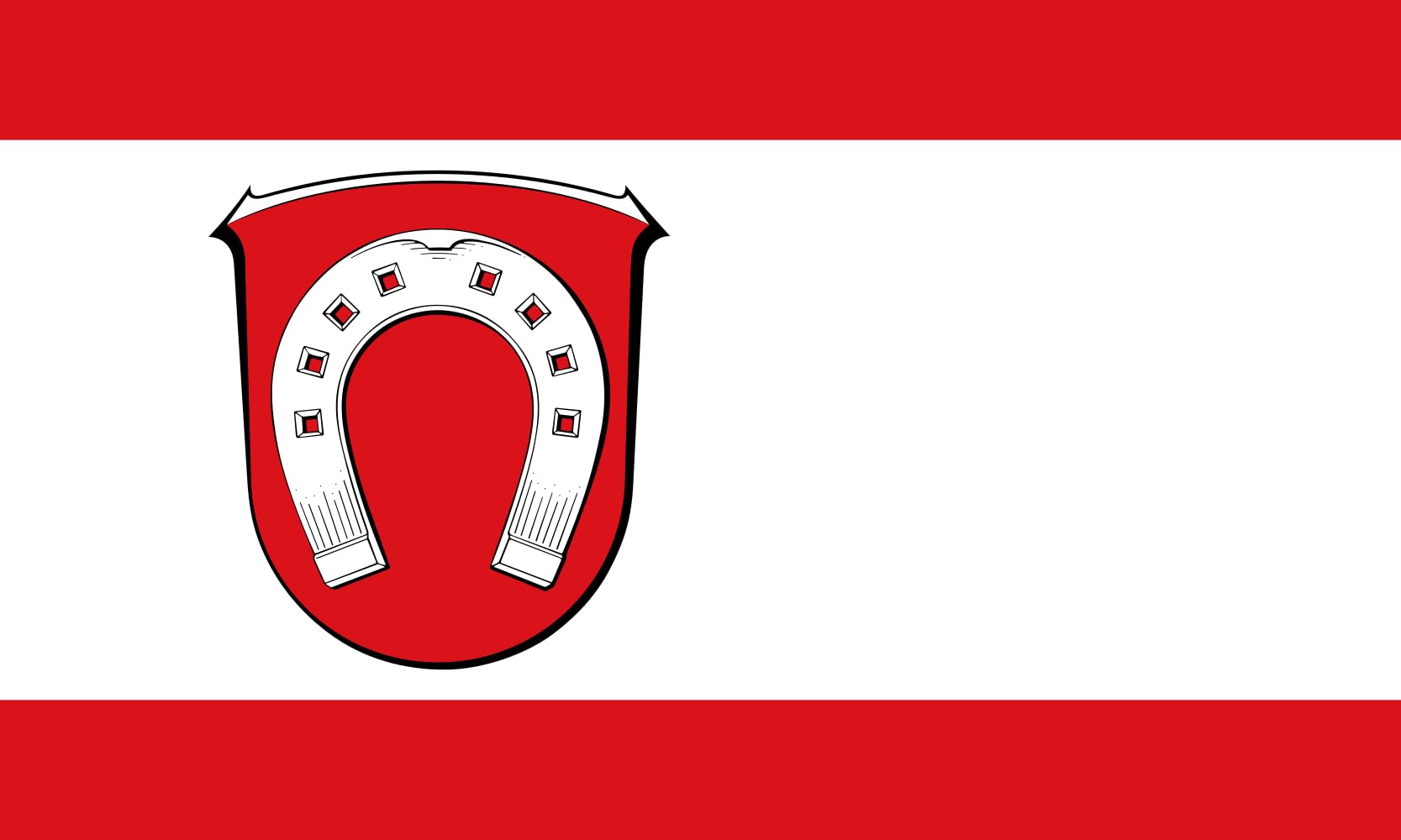 Drapeau Biebesheim am Rhein grand format anti-décoloration pour mât extérieur Allemagne