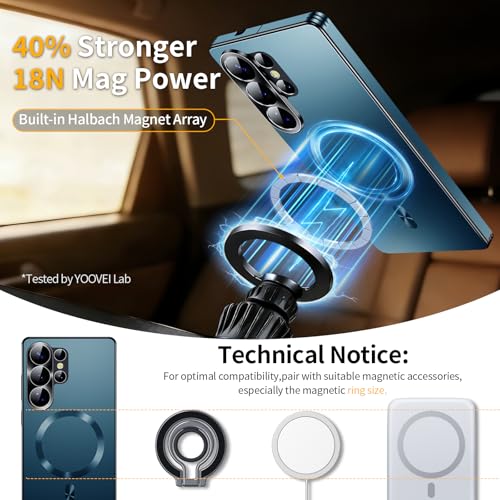Image of for Samsung Galaxy S26 Ultra Case,Slim Design Compatible with MagSafe,Strong Magnetic Shockproof Military-Grade Protection for Screen & Camera Cover Case for Samsung S26 Ultra,Blue