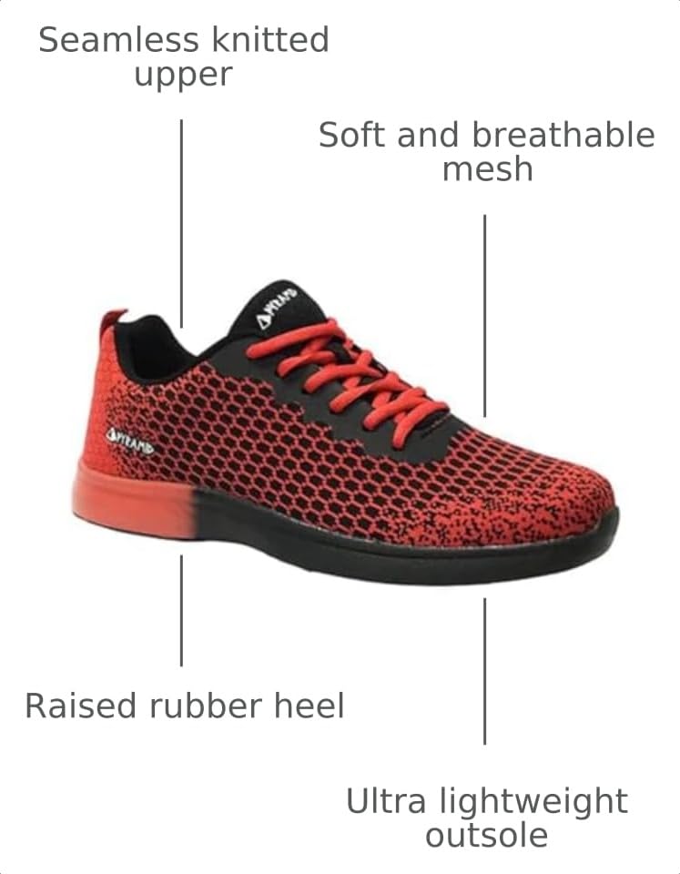 Image of Pyramid Men's Path Lite Seamless Mesh Bowling Shoes - Lightweight Seamless Design, Athletic Fit, Breathable Knit Upper, Universal Slide Soles