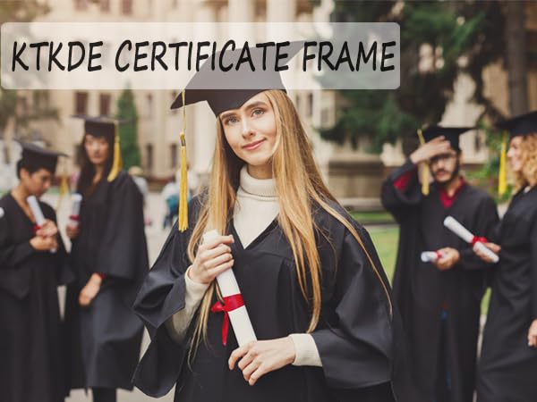 Image of KTKDE A3 Poster Frame Walnut Woodgrain Picture Frame-11.7x16.5in Set of 3- Photo Frame,Certificate Frame with Plexiglass for Wall Mount or Table Top Display