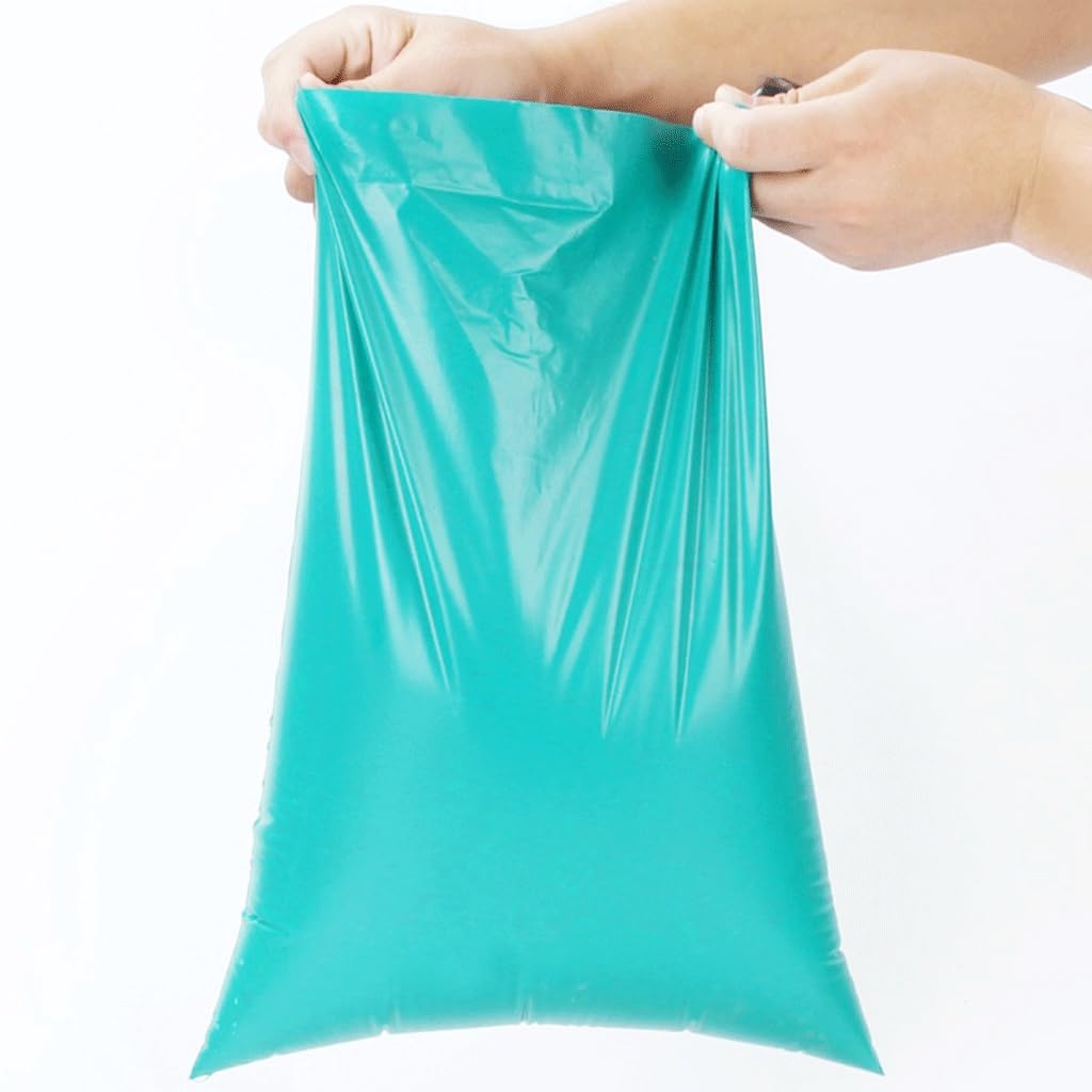 50 sztuk plastikowe torby wysyłkowe z poliestru zagęścić zielone torby ekspresowe samoprzylepne, na prezenty odzieżowe koperta kurierska torba do pakowania(40x55cm)