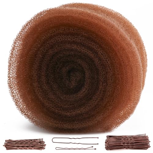 YGQQOY Updo Hair Filler Padding Sponge Donuts Volume Bumps It Tool and Hairpins Light Brown