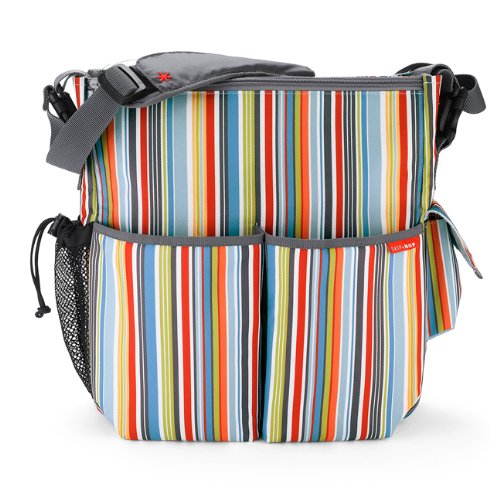 Skip Hop Duo Essential Diaper Bag, Metro Stripe (Discontinued by Manufacturer)