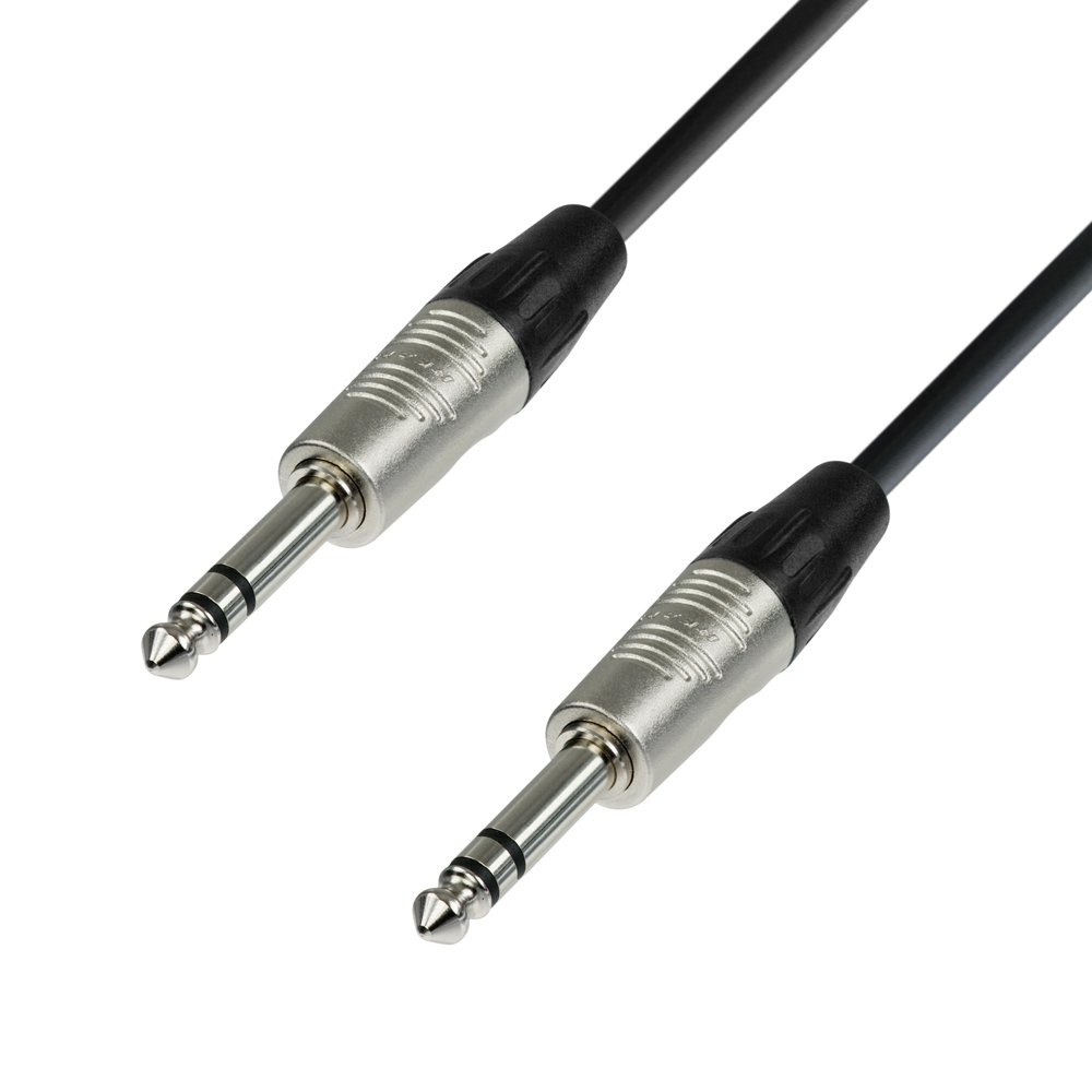 Adam Hall 4 Star Series 1.5m Rean 6.3mm Jack Stereo to 6.3mm Jack Stereo Microphone Cable