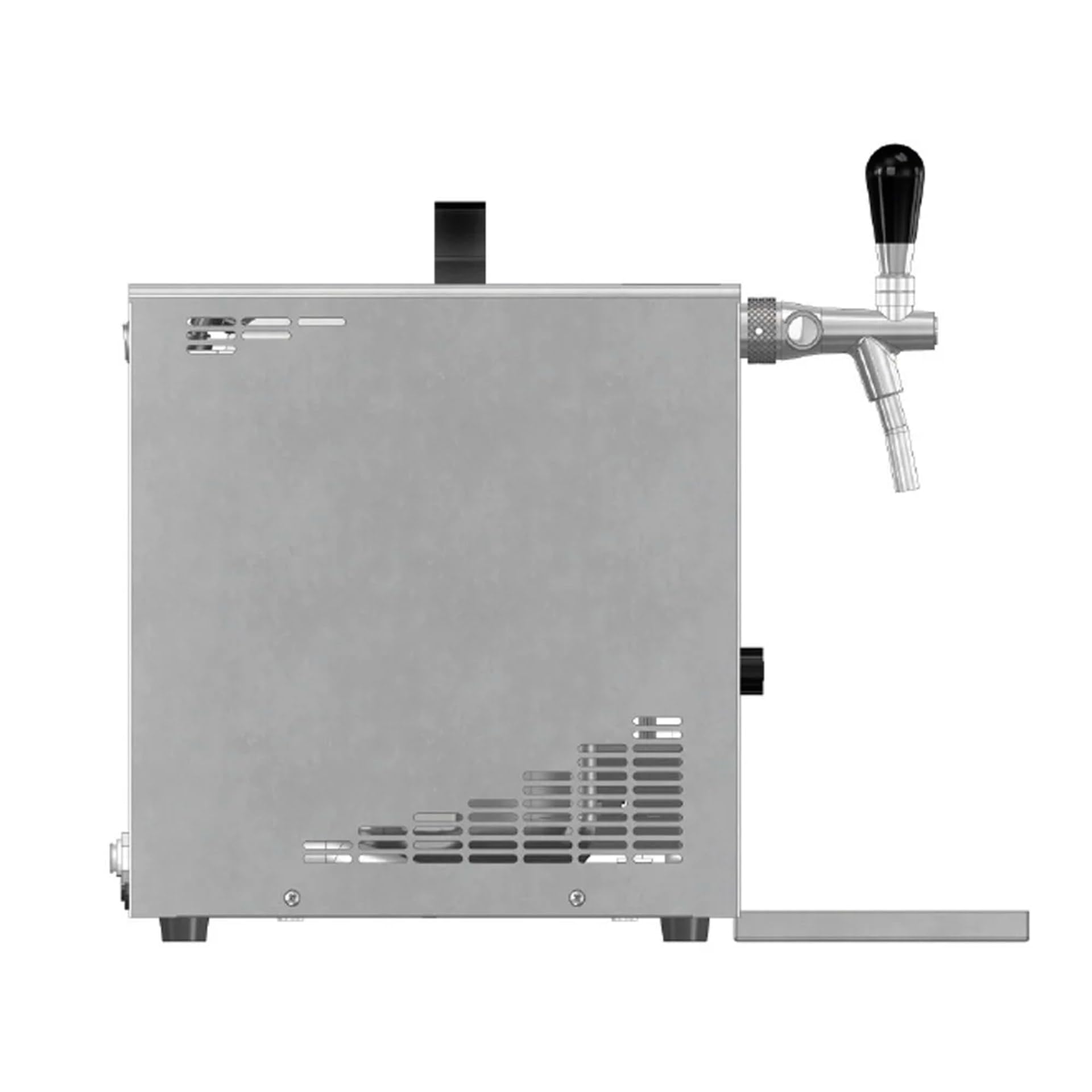 Komplett Set - Zapfanlage, Bierzapfanlage, Bierkoffer, Durchlaufkühler PYGMY 25 1-leitig Trockenkühler, 35 Liter/h, Reinigungsset für Zapfanlage und Keg, Set 4 Zapfköpfe