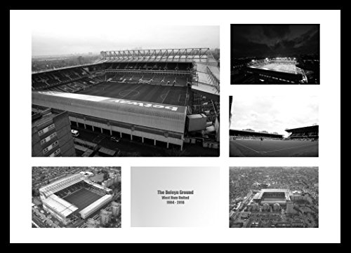 Framed Boleyn Ground (Upton Park) - West Ham Stadium Photo Memorabilia — image 1