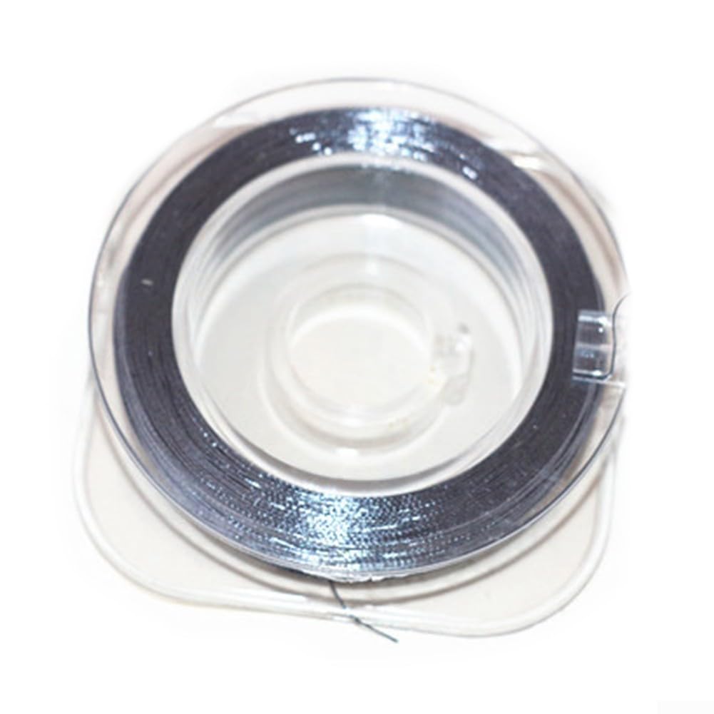 50M Nylon Fishing Rod Guide Wrapping Thread for Rod Building, Designed for Braided Line and Guide Ring Tying with Strong Woven Polyester (300D gray)