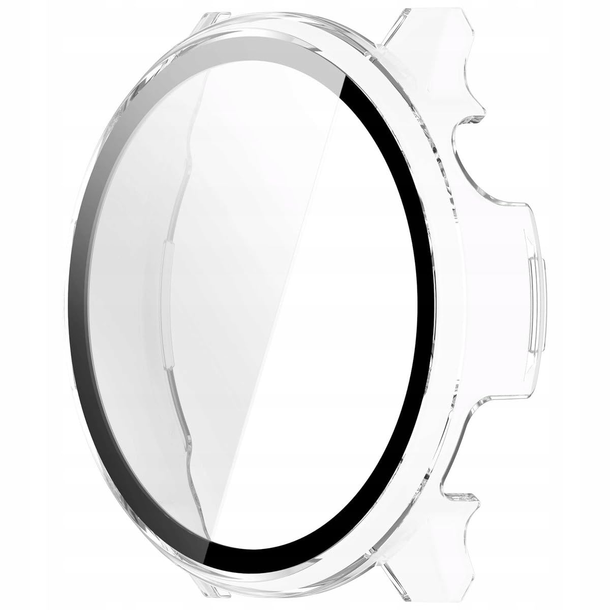 Bizon Case Watch Adamo Etui Ochronne ze Szkłem do Garmin Venu 4 45 mm, Ogólna Osłona Ochronna, Odporne na Zarysowania, Twarde Etui Ochronne z Poliwęglanu