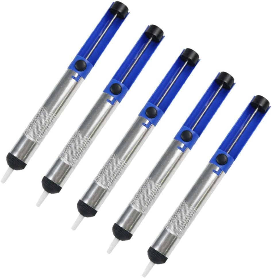 5Pcs Solder Sucker Tool Manual Pump for Efficient Solder Removal Lightweight and Compact Design for Electronic Repairs and Maintenance