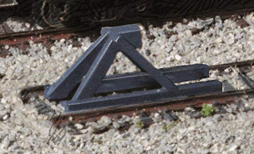 Walthers Cornerstone Track Bumper-Built-ups-Dark Gray pkg(5) 933-2605 N Scale Model Railroad - Track System