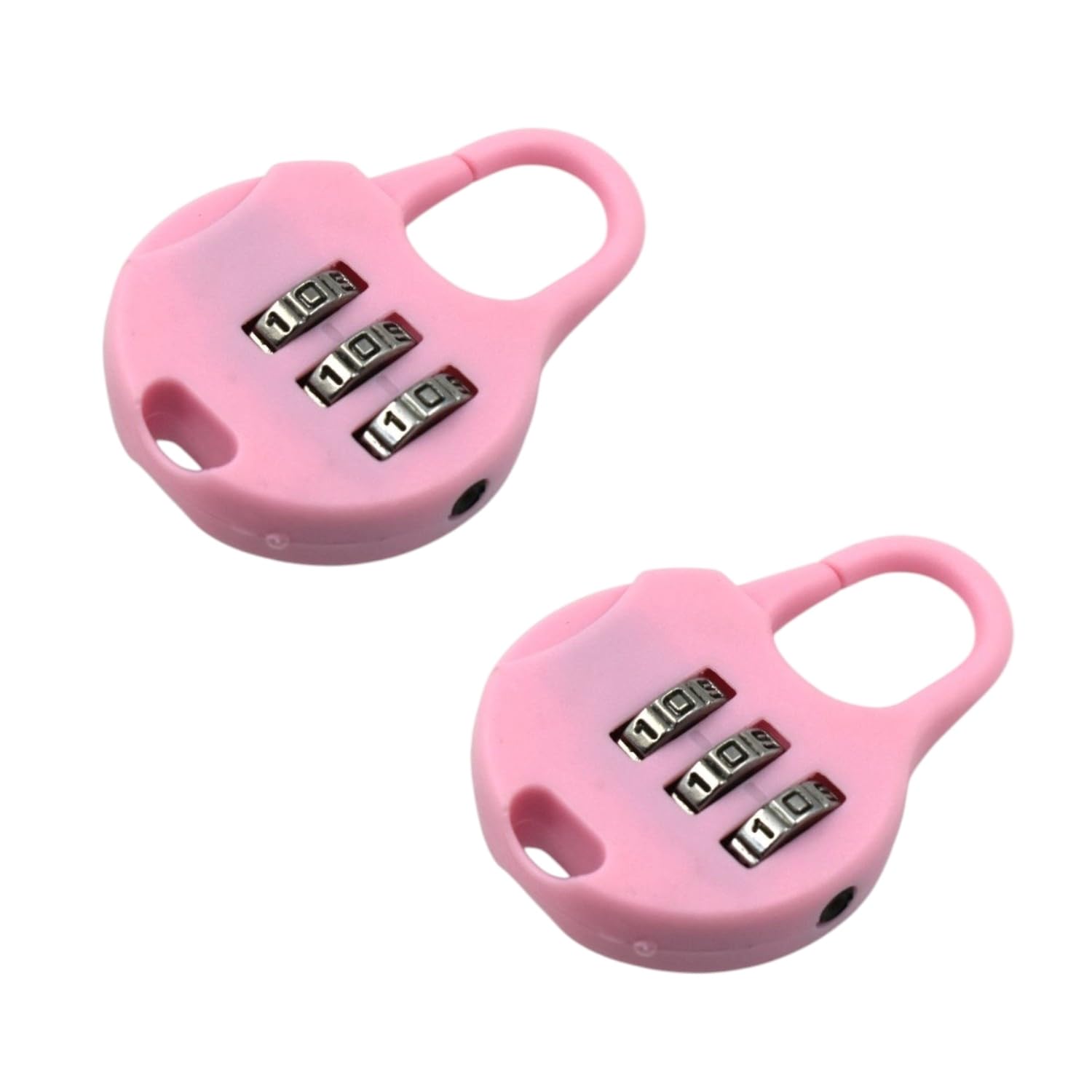 Oblivion Number Lock for Bag 2 Pc - Multicolor Plastic 3-Digit Number Combination Anti-Theft Plastic Zipper Lock for Travel Bag, Luggage, Tool Box, Resettable PIN Number Durable and Stylish Padlocks-image-40