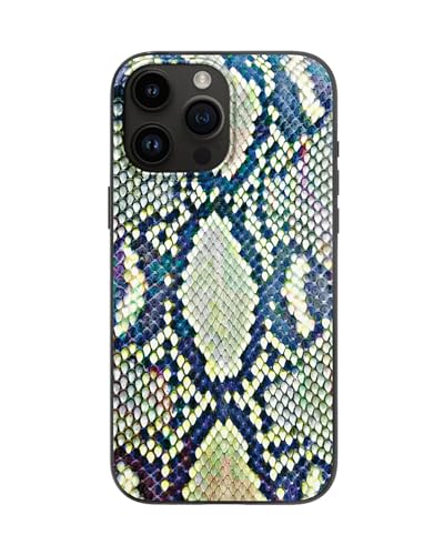 Coque iPhone 15 Pro MagSafe SCORPIFY avec motif serpent vert olive