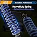 MIXOPOLY Front/Rear Golf Cart Shock Absorber Set with Extension Rod Replacement for EZGO TXT/Medalist 1994-up Gas and Electric Models Heavy Duty Coil Over Replaces OEM 70630-G01 70928-G01 76418-G01
