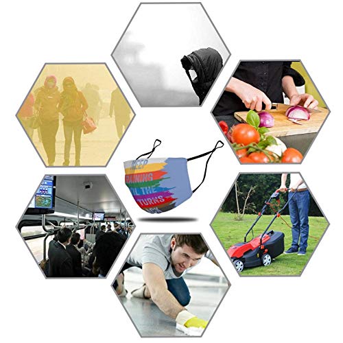 Funny Karate Design Keep Training Until The Belt Turns Black Kids Face Mask Set Of 2 With 4 Filters Washable Reusable Adjustable Black Cloth Bandanas Scarf Neck Gaiters For Adult Men Women Fashion Des #TOP4