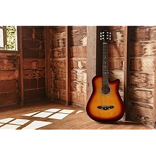 Rocktile WSD-5C-SB Slim Line Set de guitare folk Sunburst - Les Beatles, Paul McCartney, John Lennon, RIngo Starr, George Harrison Rocktile WSD-5C-SB Slim Line Set de guitare folk Sunburst – Image 2