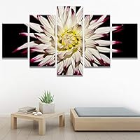 SIGNWIN 5 Panel Canvas Wall Art Flora Snapshot for Home Decorations Ready to Hang - 60