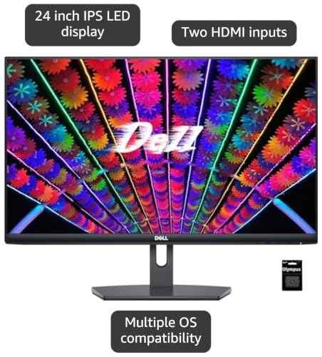Image of Dell SE24 Series Monitor - 24 inch IPS TFT LCD FHD (1920 x 1080) AMD FreeSync - VESA, 16:9 100 Hz, 5ms Grey-to-Grey Response Time, Low Blue Light, Flicker Free, Anti-Glare, HDMI & VGA, Black