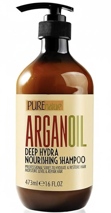 Moroccan Argan Oil Shampoo - Sulfate SLS Paraben Free Moisturizing Treatment for Women and Men - For All Types Including Curly, Dry, Damaged and Oily Hair - Hydrating and Nourishing - Salon Grade Moroccan Argan Oil Shampoo - Sulfate SLS Paraben Free Moisturizing Treatment for Women and Men - For All Types Including Curly, Dry, Damaged and Oily Hair - Hydrating and Nourishing - Salon Grade