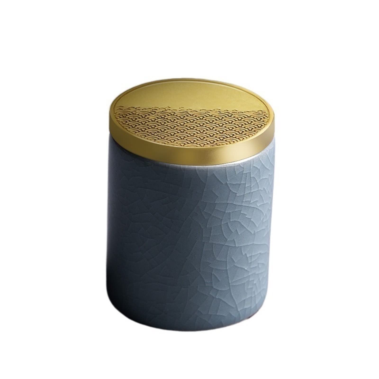 JINGYAN Tea Storage Jars Coffee Canister Spice Jar Portable CeladonTea Caddy Tieguanyin Sealed Storage Tank Travel Tea Boxes Tin Containers