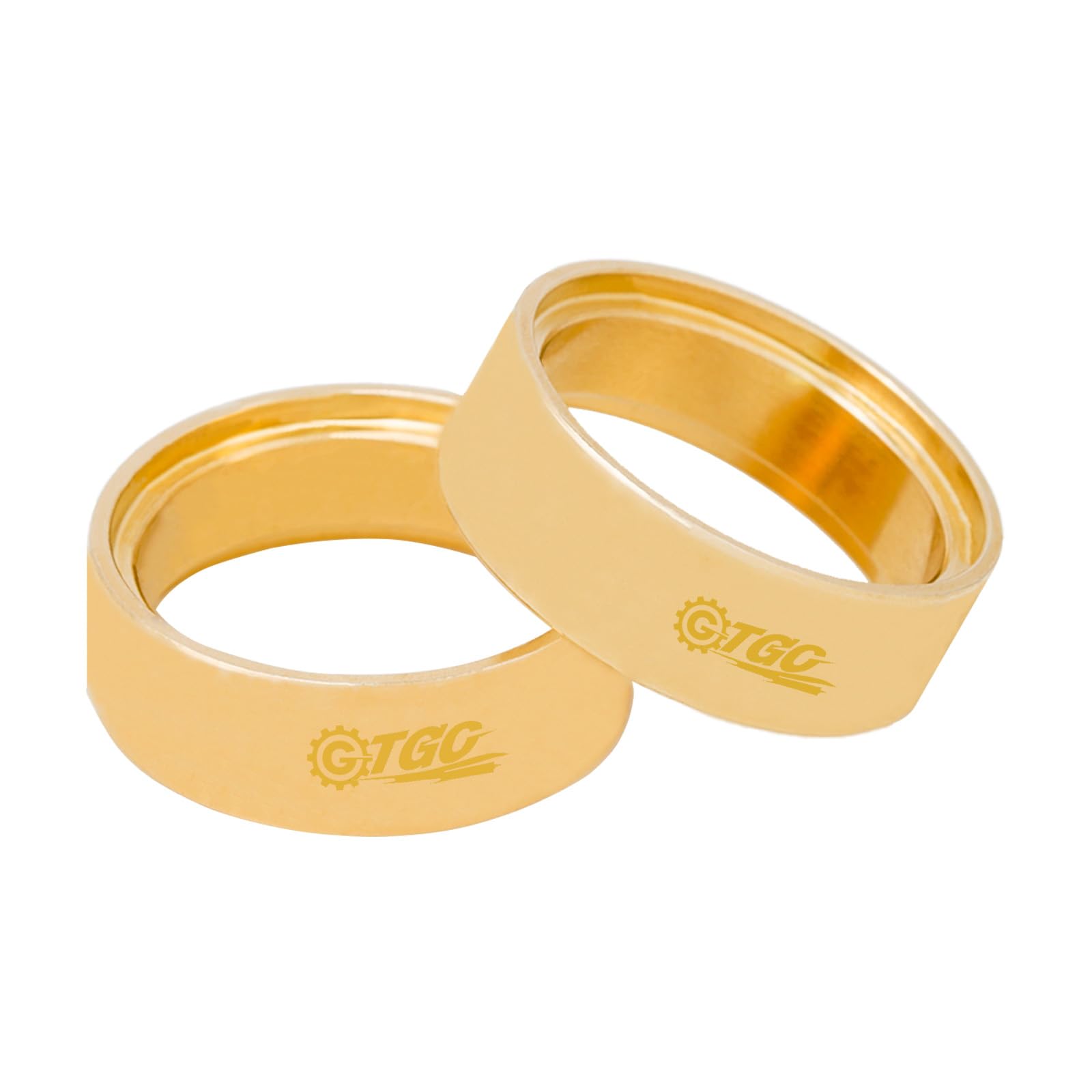 TGCWENG 1.0 Inch Brass Internal Beadlock Ring 68g Heavy Wheel Weighted Clamp Ring Fits RC Wheel Rims Suit for SCX24 1/18 1/24 RC Crawler Upgrade Parts (4PCS)