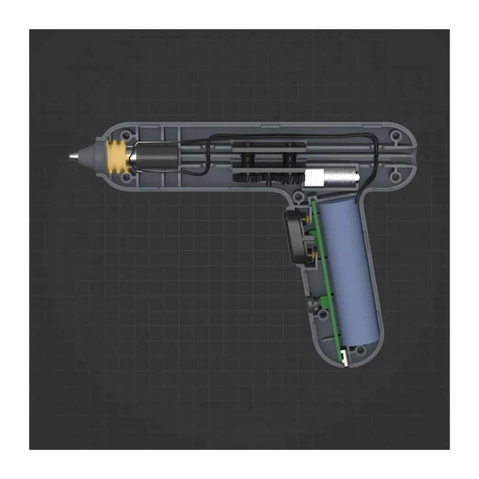 Elektryczny Pistolet Do Klejenia Na Gorąco Bezprzewodowy Mini Narzędzie Termicznego Strona Główna DIY Przenośny Akumulator Szybkie Niezawodne Klejenie(XM-YP-830-A-5stick)