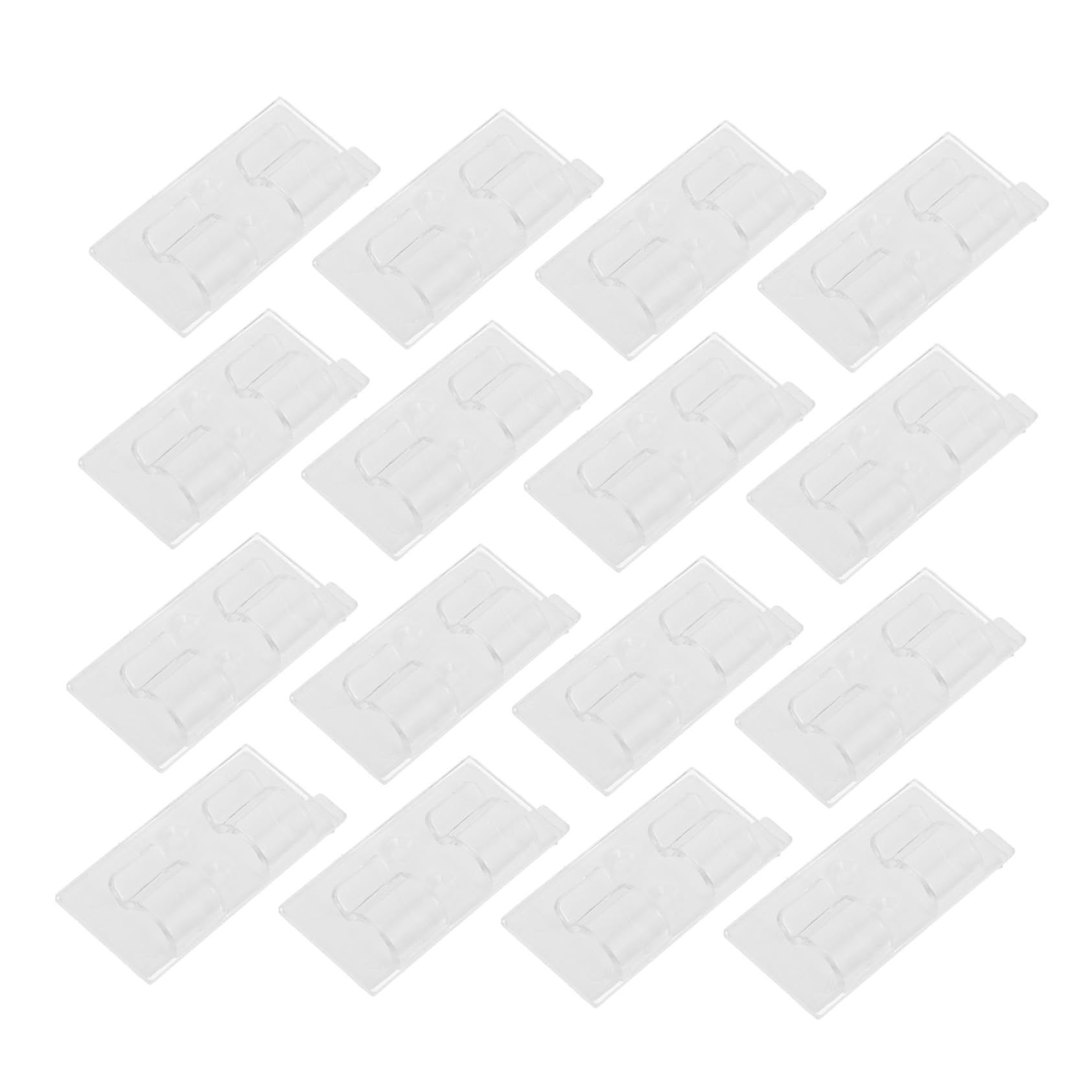 POPETPOP Versatile Outdoor String Lights Clips 20 Pack Adhesive Wall Hooks for Holiday Decorations Waterproof Cable Clips Strong Hold for Gutters Pools