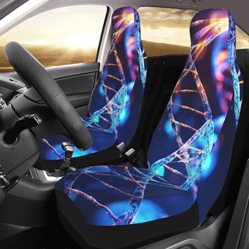 Housse de siège avant universelle auto berline camion SUV protection motif DNA Helix
