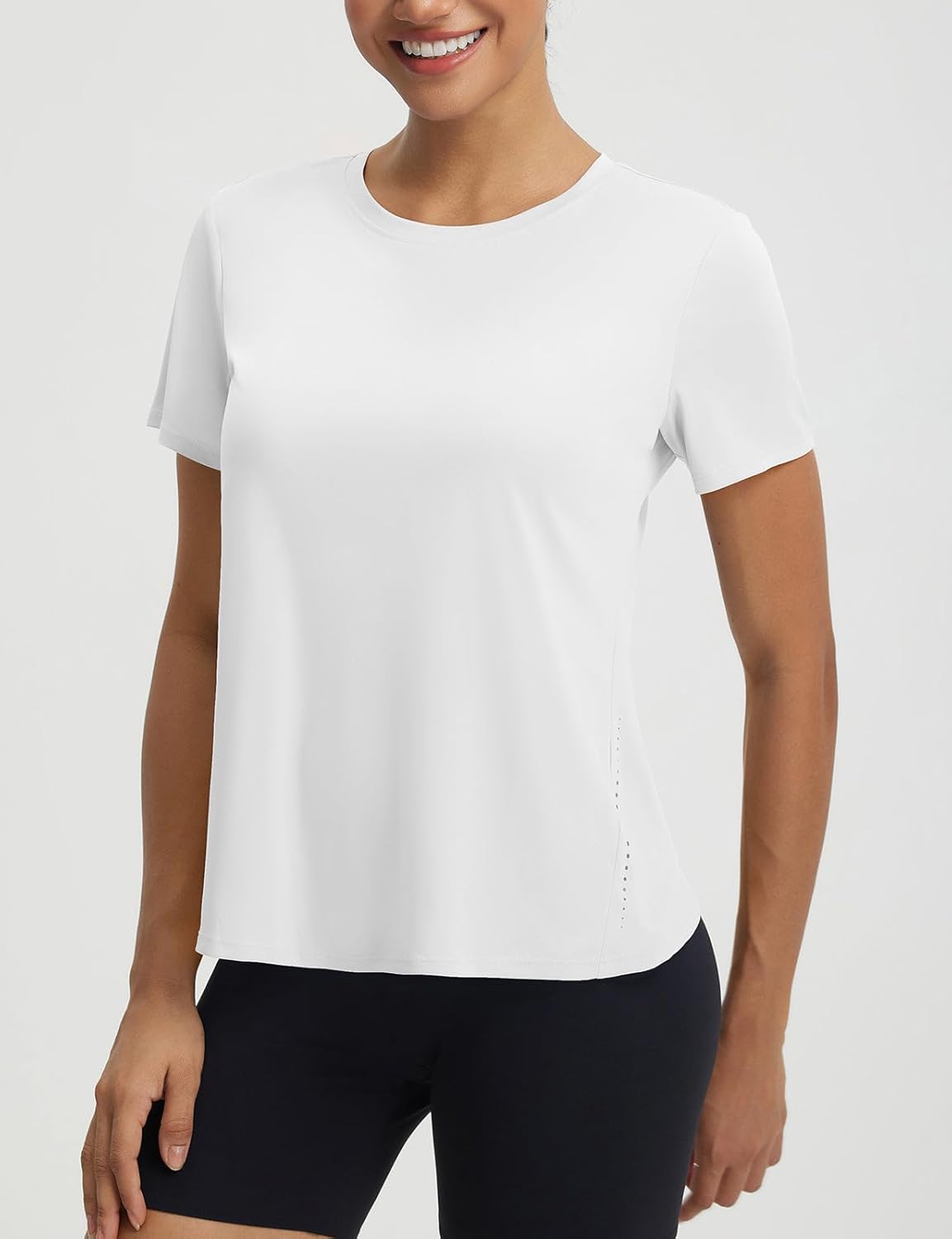 baleaf Women's Short Sleeve Workout Shirts Athletic Tops Sun Protection Breathable T-Shirts Quick Dry Gym Running Tennis - Image 2