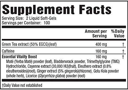 Green Tea Fat Burner Dietary Supplement 200 Soft gels