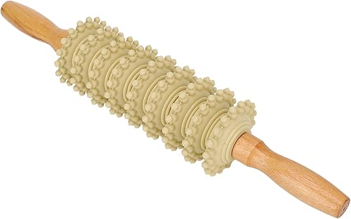 Rodillo de masaje fascia, Rodillo de madera, Puntos de gatillo, Pierna delgada, Afloja la celulitis, Rodillo de masaje de fascia para heridas