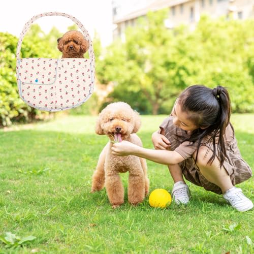YHSHYZH Bolsa De Transporte Para Animais De Estimação Flower Pet Sling Para Cães E Gatos Pequenos, B