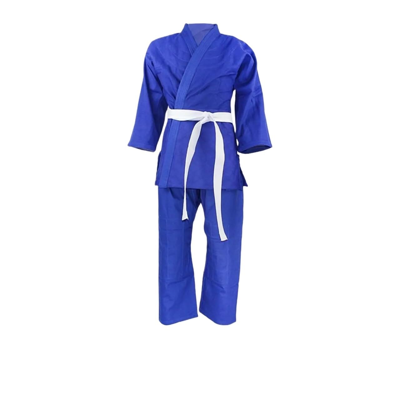 Judoanzug Judo-Gi-Uniform-Kostüme, langärmeliger Karate-Anzug for Profis, Anfänger, Judo-Anzüge, Blau