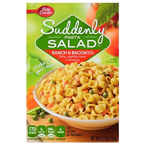 Pasta Salad Variety Pack of 5 | Suddenly Salad Pasta Salads | Chipoltle Ranch | Ranch Bacon | Creamy Parmesen | Creamy Italian | Classic | Snack Fun Shopping Pad