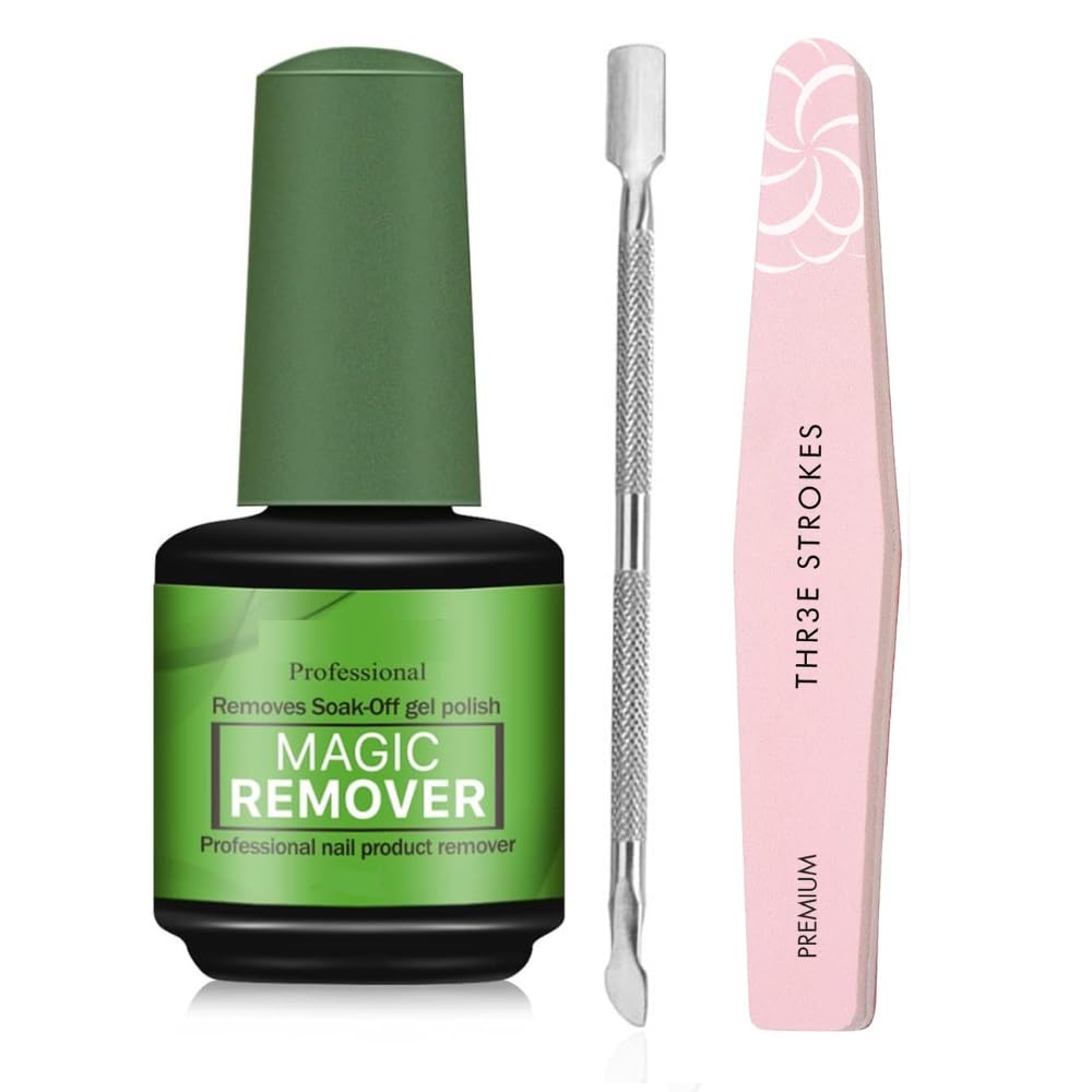 Gel Nail Polish Remover 0.5 Fl Oz with Nail File & Nail Polish Scraper, Professional Gel Polish Remover for Nails, Easily & Quickly Remove Nail Polish in 3-5 Minutes, Doesn't Hurt Nails-image-22