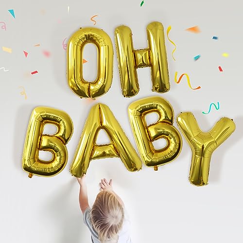 Image of Letter Balloons Gold Party Balloon - 40 Inch Large Gold Letter O Balloon, Letter Balloon Birthday Decorations, Balloon for Women Men Anniversary Party Decorations Supplies
