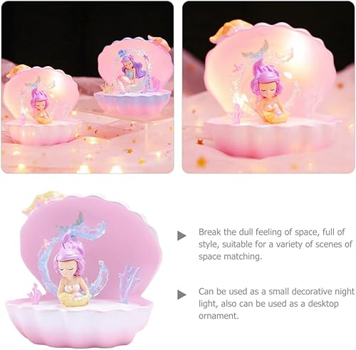 Miniatura 4 de PRETYZOOM Lámparas de mesa, lámparas de escritorio, luz nocturna, sirena, decoración de habitación para adolescentes, lámparas estéticas para