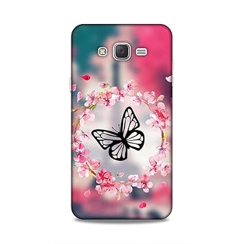 Jellybird Premium Lovely Cute Stylish Slim Lightweight Shock Proof Hard Back Case Mobile Cover for Samsung Galaxy J7 (2015) (Fying Butterfly 3D Printed)