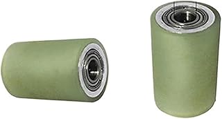 2 Pcs Diameter 20mm, PU Polyurethane Rubber Wheel, unpowered Roller, wear-Resistant, Soft Surface, Aluminum core Bearing Pulley (Color : 6x20x20, Size : 2pcs)